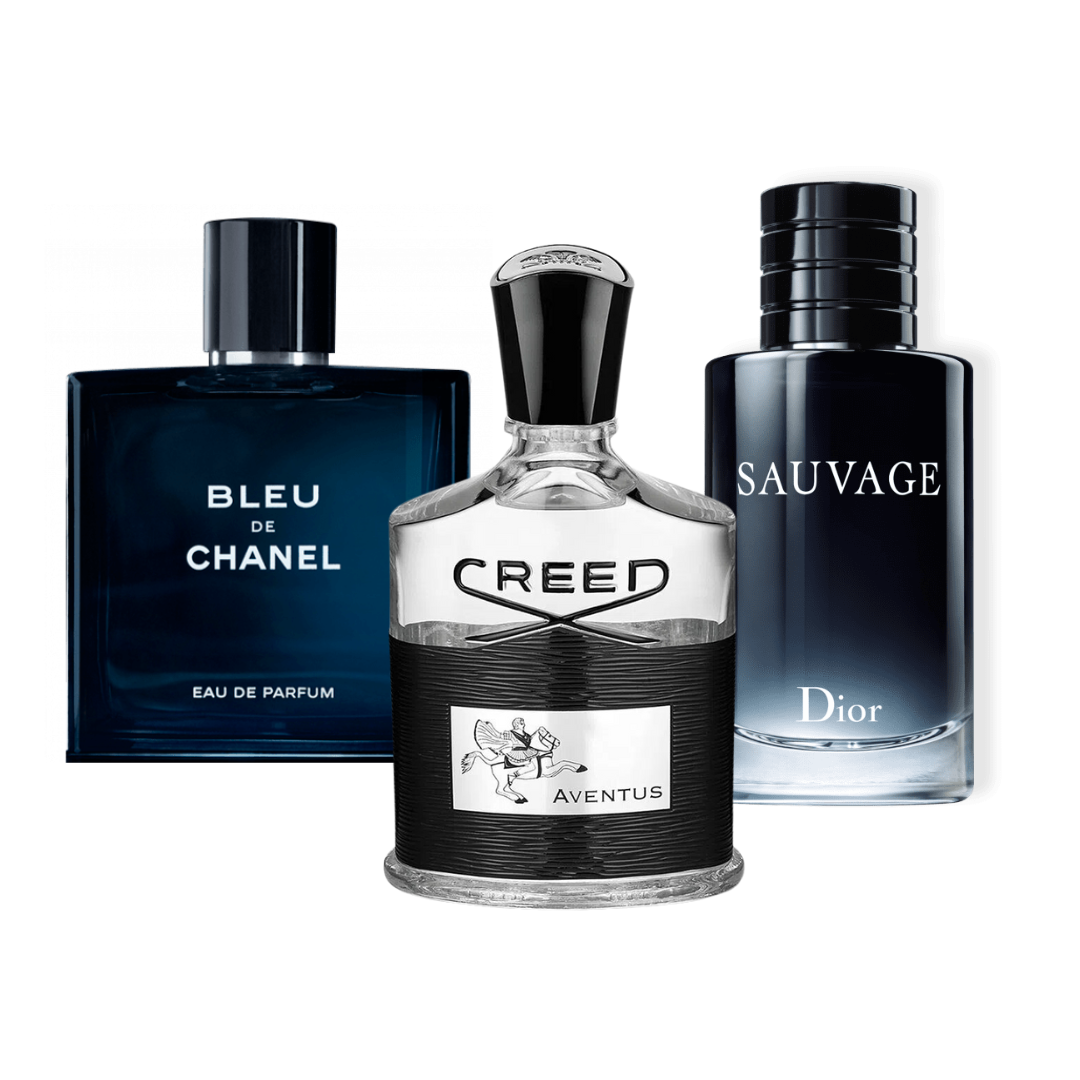 4 Perfumes - Invictus, Creed Aventus, Bleu de Chanel, Dior SAUVAGE (COMPRA 1, RECIBE 4)